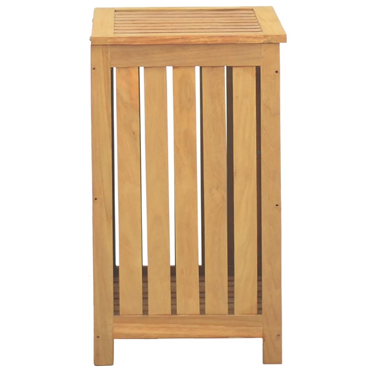 vidaXL Καλάθι Άπλυτων 50x35x60 εκ. από Μασίφ Ξύλο Teak