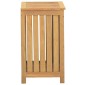 vidaXL Καλάθι Άπλυτων 50x35x60 εκ. από Μασίφ Ξύλο Teak