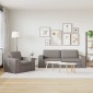 vidaXL Σετ Καναπέ 2 τμχ. Taupe ύφασμα