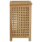 vidaXL Καλάθι Άπλυτων 50x35x60 εκ. από Μασίφ Ξύλο Teak