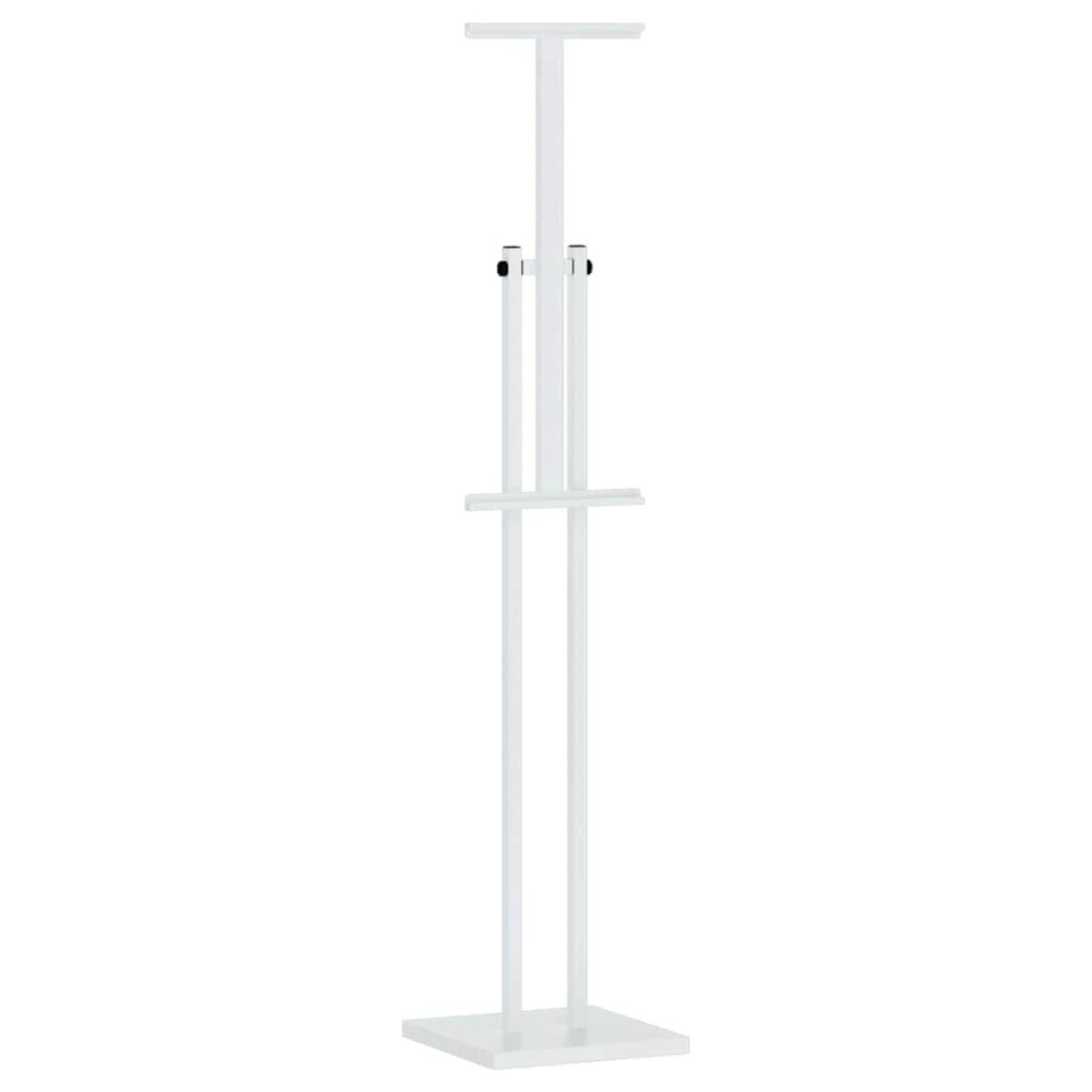 vidaXL Εκθεσιακές Οθόνες 2 τμχ. Λευκός 26,5 x 26,5 x 150 εκ. Ατσάλι