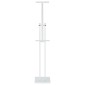 vidaXL Εκθεσιακές Οθόνες 2 τμχ. Λευκός 26,5 x 26,5 x 150 εκ. Ατσάλι
