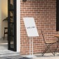 vidaXL Εκθεσιακές Οθόνες 2 τμχ. Λευκός 26,5 x 26,5 x 150 εκ. Ατσάλι
