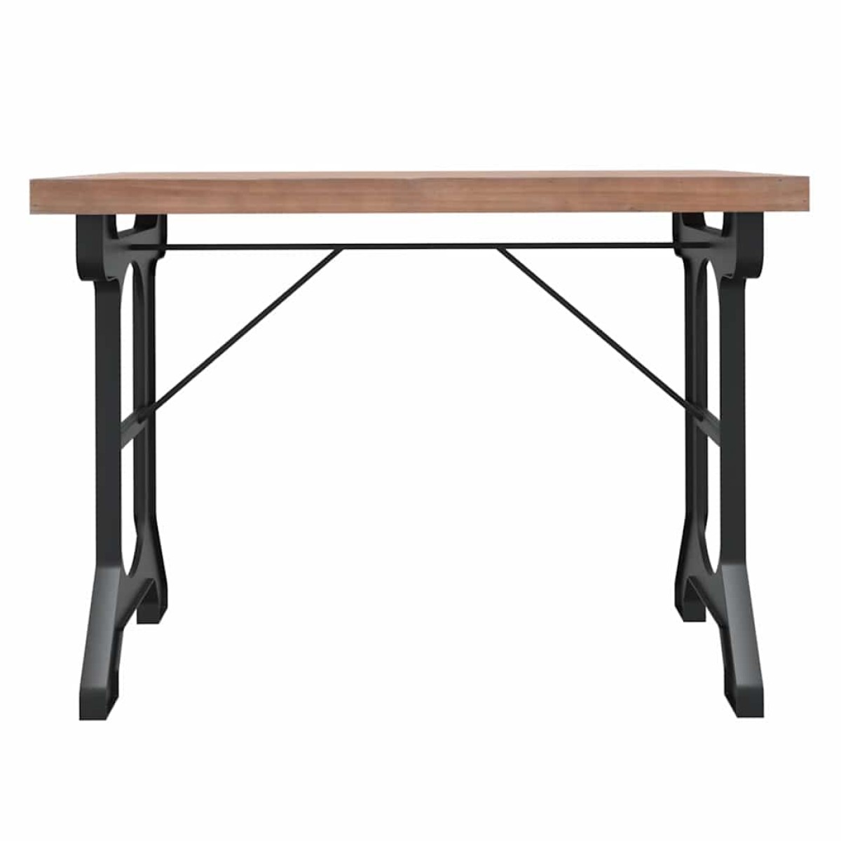 vidaXL Τραπεζαρία 110 x 65 x 82 εκ. από Μασίφ Ξύλο Ελάτης και Σίδερο