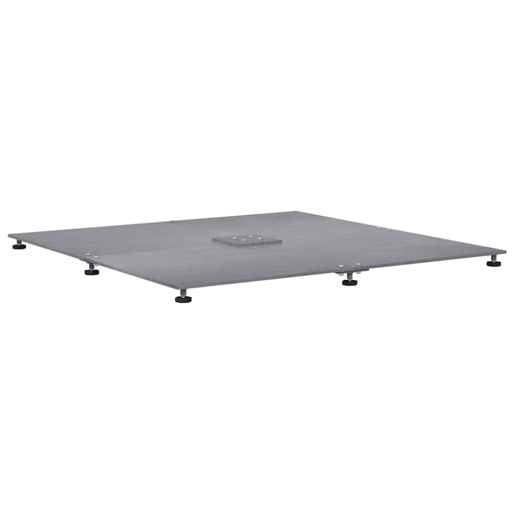vidaXL Βάση ομπρέλας 52 kg Σκοτεινός γκρι ξύλινος σχεδιασμός Ατσάλι