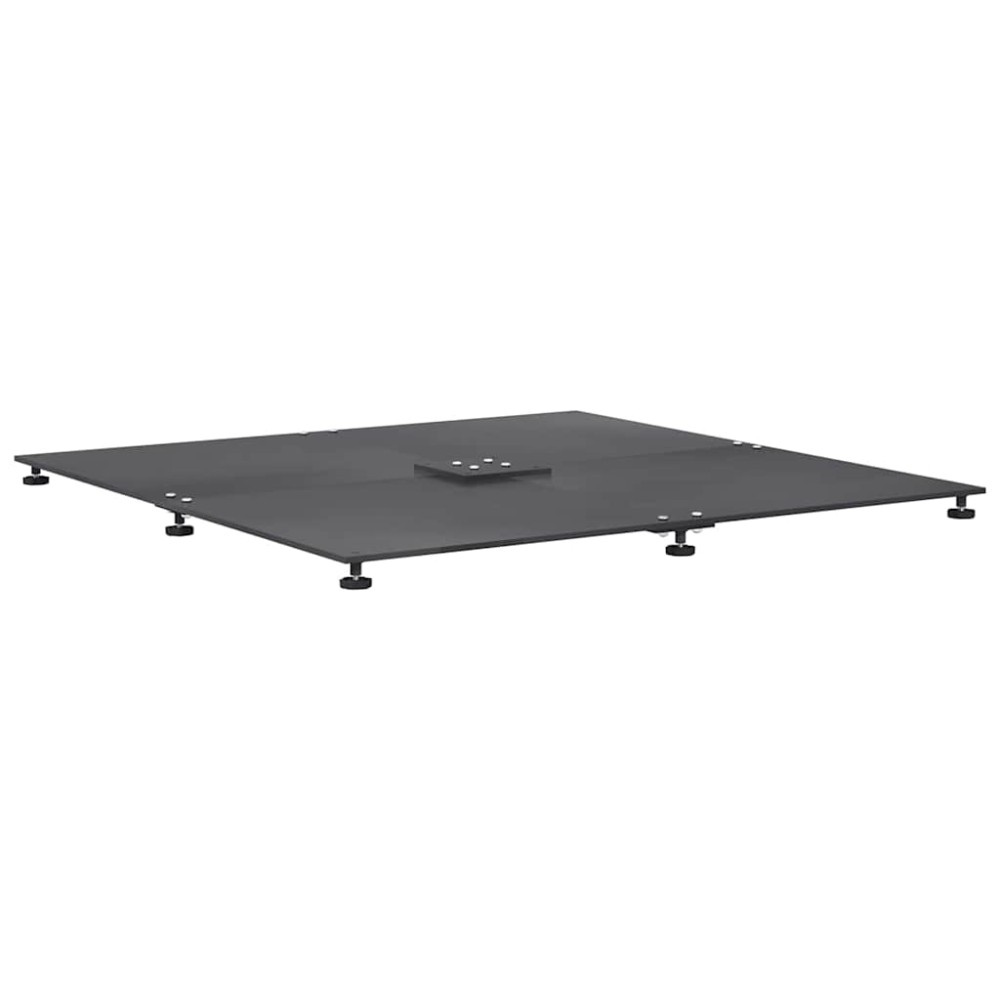 vidaXL Βάση ομπρέλας 52 kg Σκούρο γκρι Ατσάλι τετράγωνο Ρυθμιζόμενο