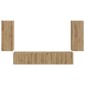 vidaXL Σετ τοίχου για τηλεόραση 4 τμχ. Artisan Oak Επεξεργασμένο Ξύλο