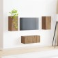 vidaXL Σετ επίπλου τηλεόρασης 2 τμχ. Artisan Oak Επεξεργασμένο Ξύλο