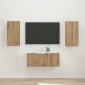 vidaXL Σετ επίπλου τηλεόρασης 2 τμχ. Artisan Oak Επεξεργασμένο Ξύλο