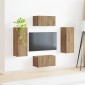 vidaXL Σετ επίπλου τηλεόρασης 2 τμχ. Artisan Oak Επεξεργασμένο Ξύλο