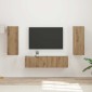 vidaXL Σετ επίπλου τηλεόρασης 2 τμχ. Artisan Oak Επεξεργασμένο Ξύλο
