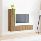 vidaXL Σετ επίπλου τηλεόρασης 3 τμχ. Artisan Oak Επεξεργασμένο Ξύλο