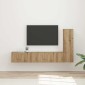 vidaXL Σετ επίπλου τηλεόρασης 3 τμχ. Artisan Oak Επεξεργασμένο Ξύλο
