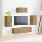 vidaXL Σετ επίπλου τηλεόρασης 5 τμχ. Artisan Oak Επεξεργασμένο Ξύλο