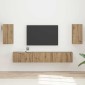 vidaXL Σετ επίπλου τηλεόρασης 5 τμχ. Artisan Oak Επεξεργασμένο Ξύλο