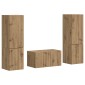 vidaXL Σετ επίπλου τηλεόρασης 5 τμχ. Artisan Oak Επεξεργασμένο Ξύλο
