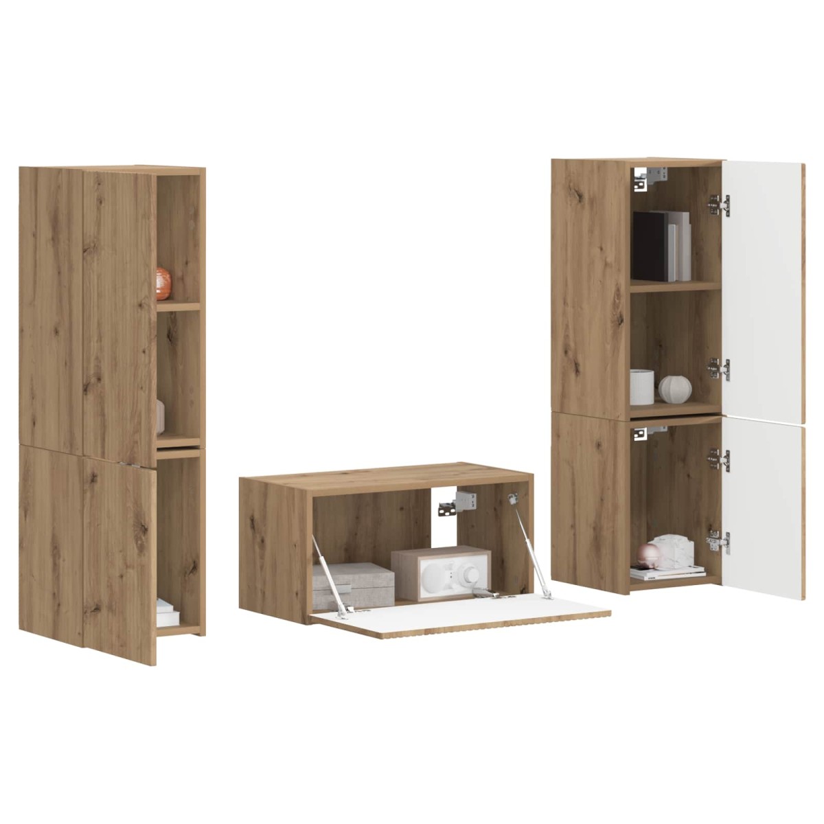 vidaXL Σετ επίπλου τηλεόρασης 5 τμχ. Artisan Oak Επεξεργασμένο Ξύλο