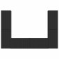 vidaXL Σετ επίπλου τηλεόρασης 6 τμχ. Μαύρο Επεξεργασμένο Ξύλο