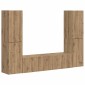 vidaXL Σετ επίπλου τηλεόρασης 6 τμχ. Artisan Oak Επεξεργασμένο Ξύλο