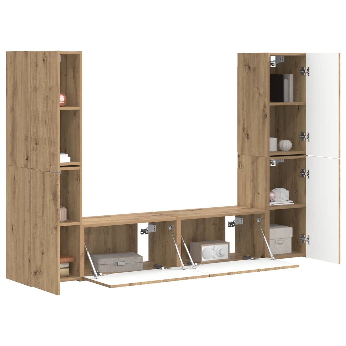 vidaXL Σετ επίπλου τηλεόρασης 6 τμχ. Artisan Oak Επεξεργασμένο Ξύλο