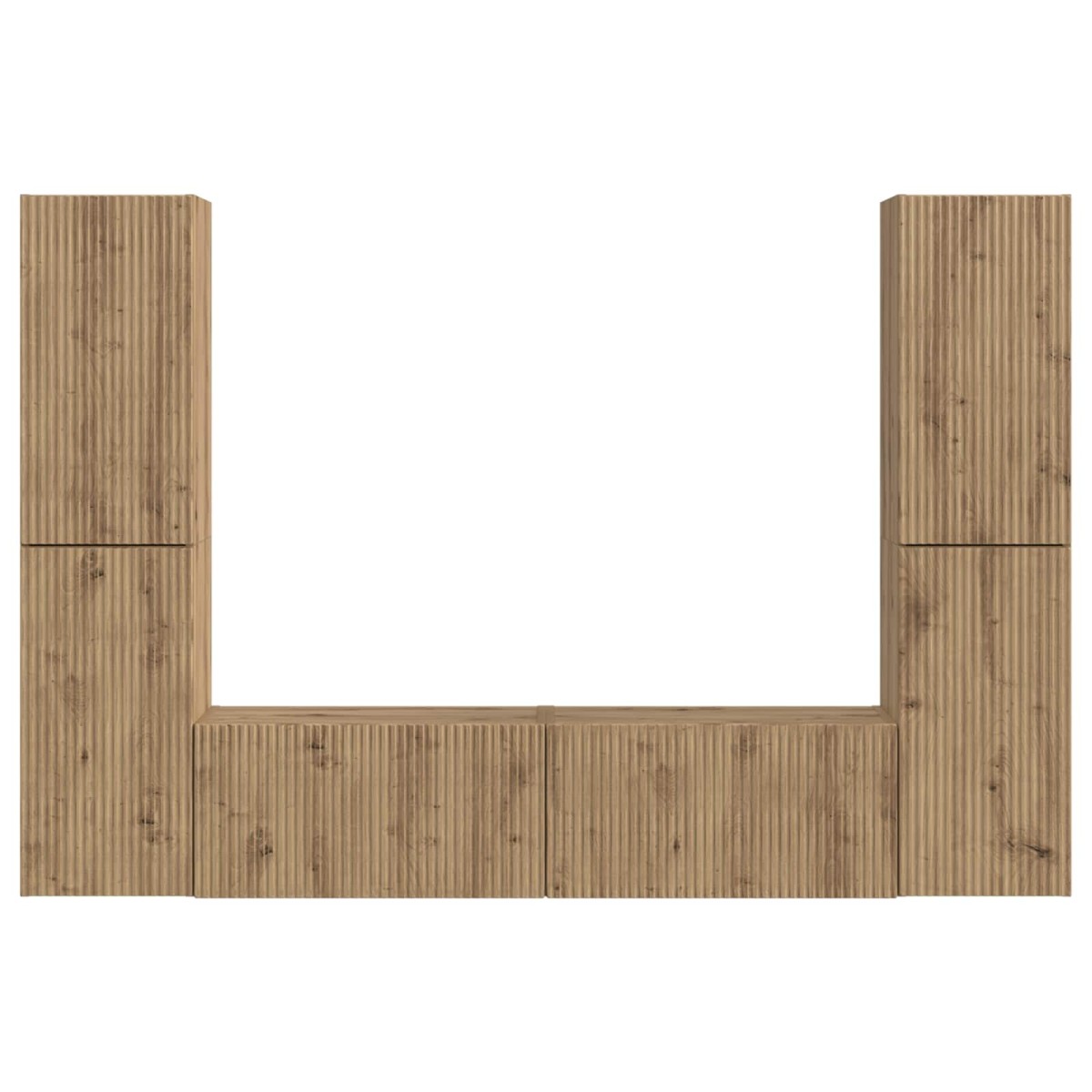 vidaXL Σετ επίπλου τηλεόρασης 6 τμχ. Artisan Oak Επεξεργασμένο Ξύλο