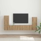 vidaXL Σετ επίπλου τηλεόρασης 4 τμχ. Artisan Oak Επεξεργασμένο Ξύλο