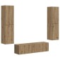 vidaXL Σετ επίπλου τηλεόρασης 6 τμχ. Artisan Oak Επεξεργασμένο Ξύλο
