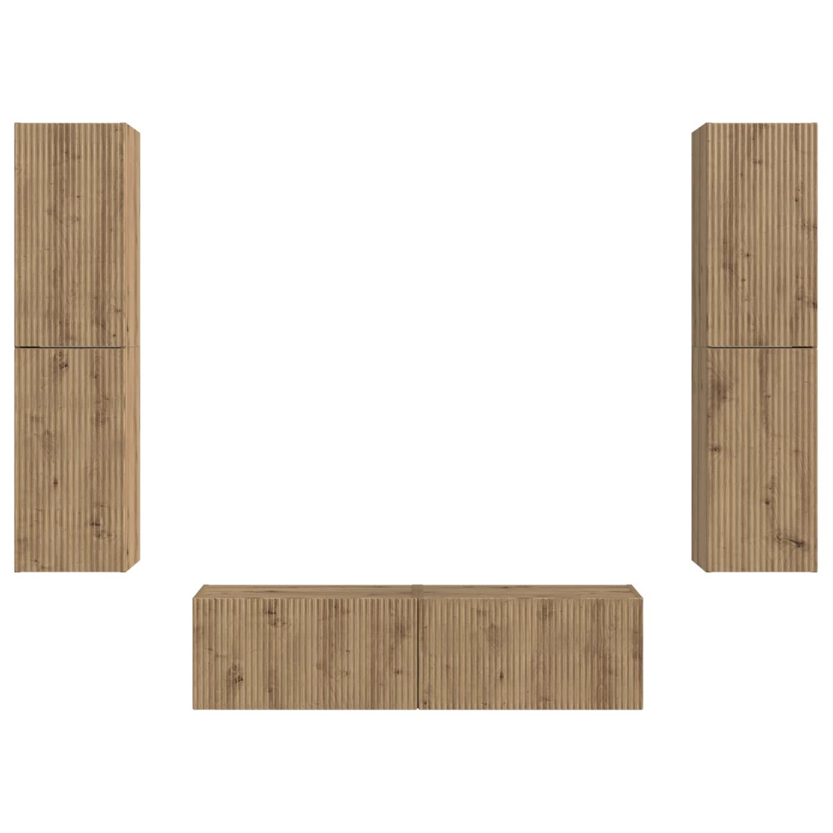 vidaXL Σετ επίπλου τηλεόρασης 6 τμχ. Artisan Oak Επεξεργασμένο Ξύλο