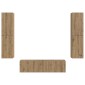 vidaXL Σετ επίπλου τηλεόρασης 6 τμχ. Artisan Oak Επεξεργασμένο Ξύλο