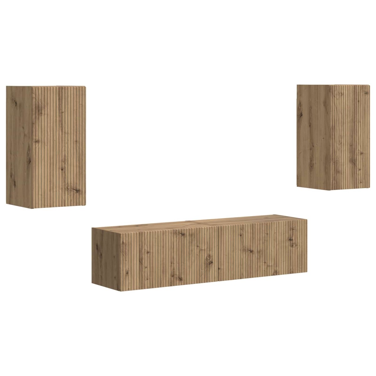 vidaXL Σετ επίπλου τηλεόρασης 4 τμχ. Artisan Oak Επεξεργασμένο Ξύλο