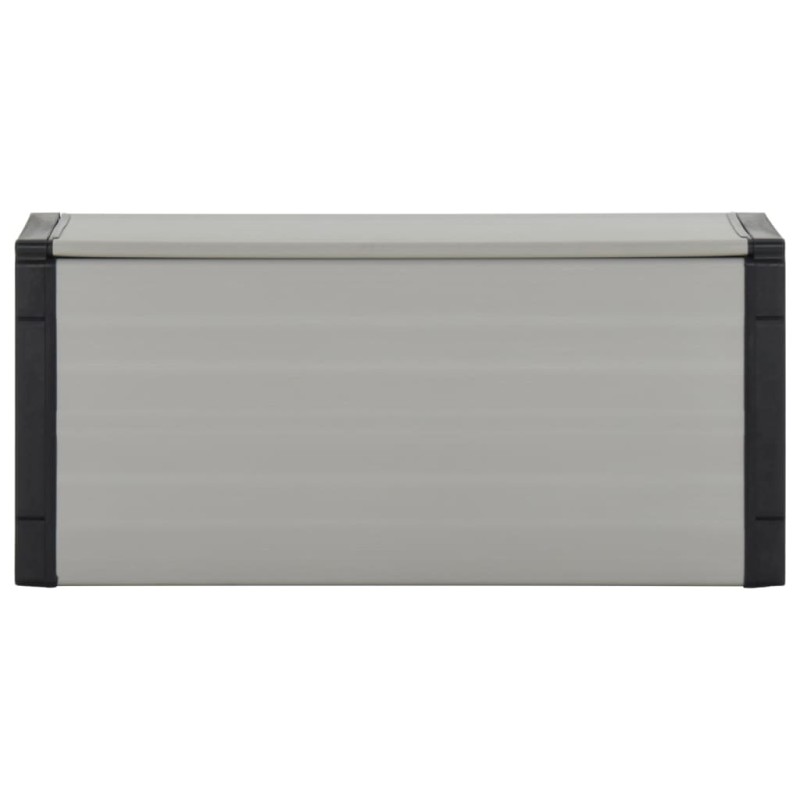 vidaXL Κάδος Απορριμάτων Κήπου Γκρι 85 x 34 x 40 εκ.