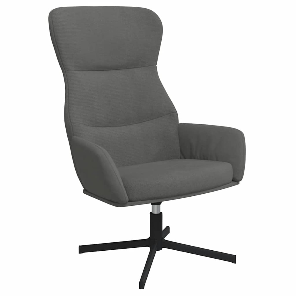 vidaXL Πολυθρόνα Relax Σκούρο Γκρι Βελούδινη