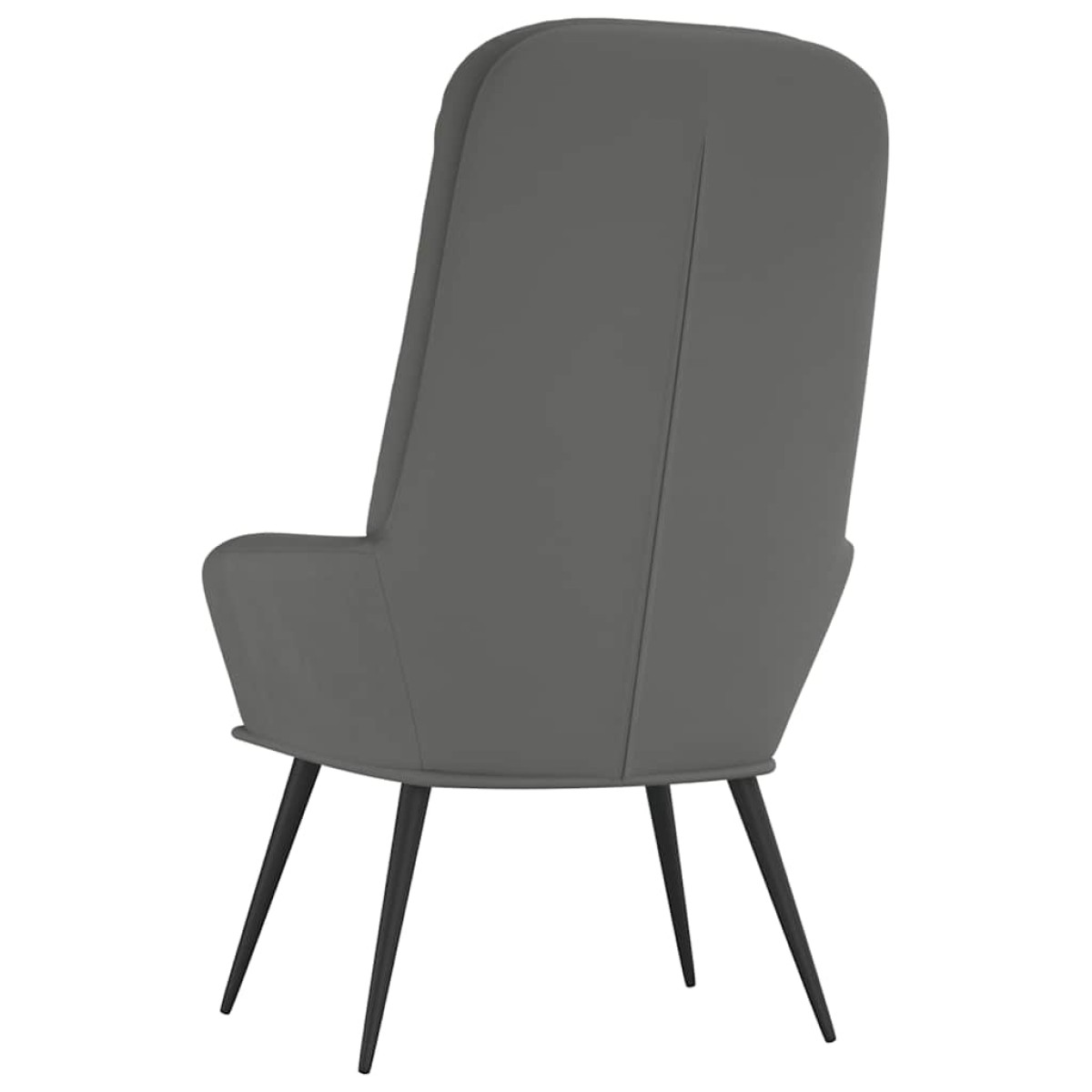 vidaXL Πολυθρόνα Relax Σκούρο Γκρι Βελούδινη