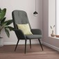 vidaXL Πολυθρόνα Relax Σκούρο Γκρι Βελούδινη