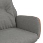 vidaXL Πολυθρόνα Relax Ανοιχτό Γκρι από Ύφασμα και PVC