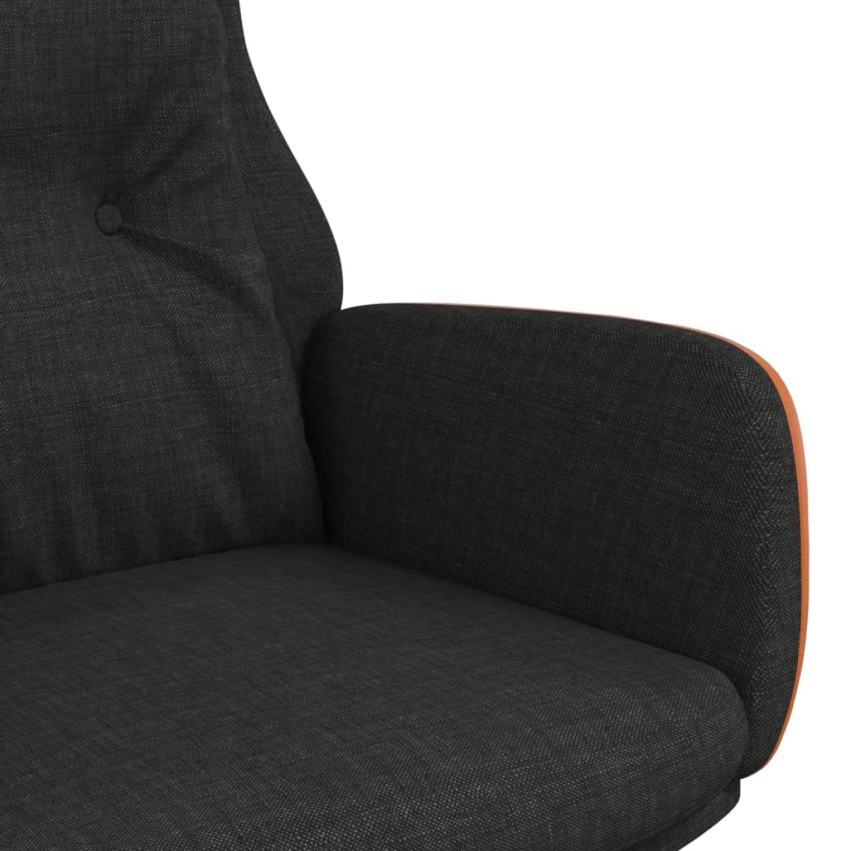 vidaXL Πολυθρόνα Relax Μαύρη από Ύφασμα και PVC