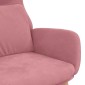 vidaXL Πολυθρόνα Relax Ροζ Βελούδινη