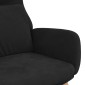 vidaXL Πολυθρόνα Relax Μαύρη Βελούδινη