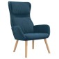 vidaXL Πολυθρόνα Relax Μπλε Βελούδινη
