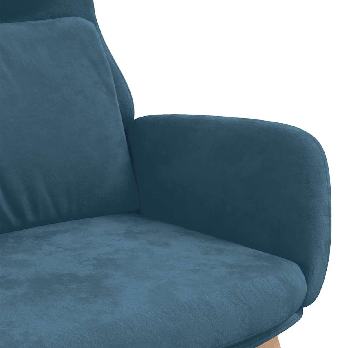vidaXL Πολυθρόνα Relax Μπλε Βελούδινη