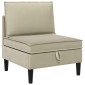 vidaXL Σετ Επίπλων Σαλονιού 6 τμχ. Άμμος Ύφασμα