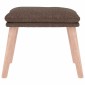 vidaXL Υποπόδιο Taupe 45 x 29,5 x 35 εκ. Υφασμάτινο