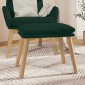 vidaXL Υποπόδιο Σκούρο Πράσινο 45x29,5x35 εκ. Βελούδινο