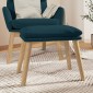 vidaXL Υποπόδιο Μπλε 45x29,5x35 εκ. Βελούδινο