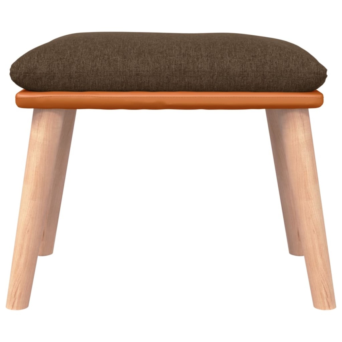 vidaXL Υποπόδιο Καφέ 45x29,5x35 εκ. Ύφασμα & Συνθετικό Δέρμα
