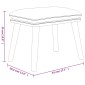 vidaXL Υποπόδιο Μουσταρδί 45x29,5x35 εκ. Ύφασμα & Συνθετικό Δέρμα