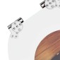vidaXL Μαλακή κλειστή λεκάνη 2 τμχ. Πορτοκαλί 44 x 38 εκ. Πίνακας MDF