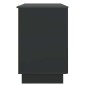 vidaXL Γραφείο Μαύρο Επεξεργασμένο Ξύλο 142,5 x 50 x 75 εκ.