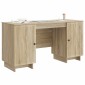 vidaXL Γραφείο Sonoma Δρυς Επεξεργασμένο Ξύλο 142,5 x 50 x 75 εκ.