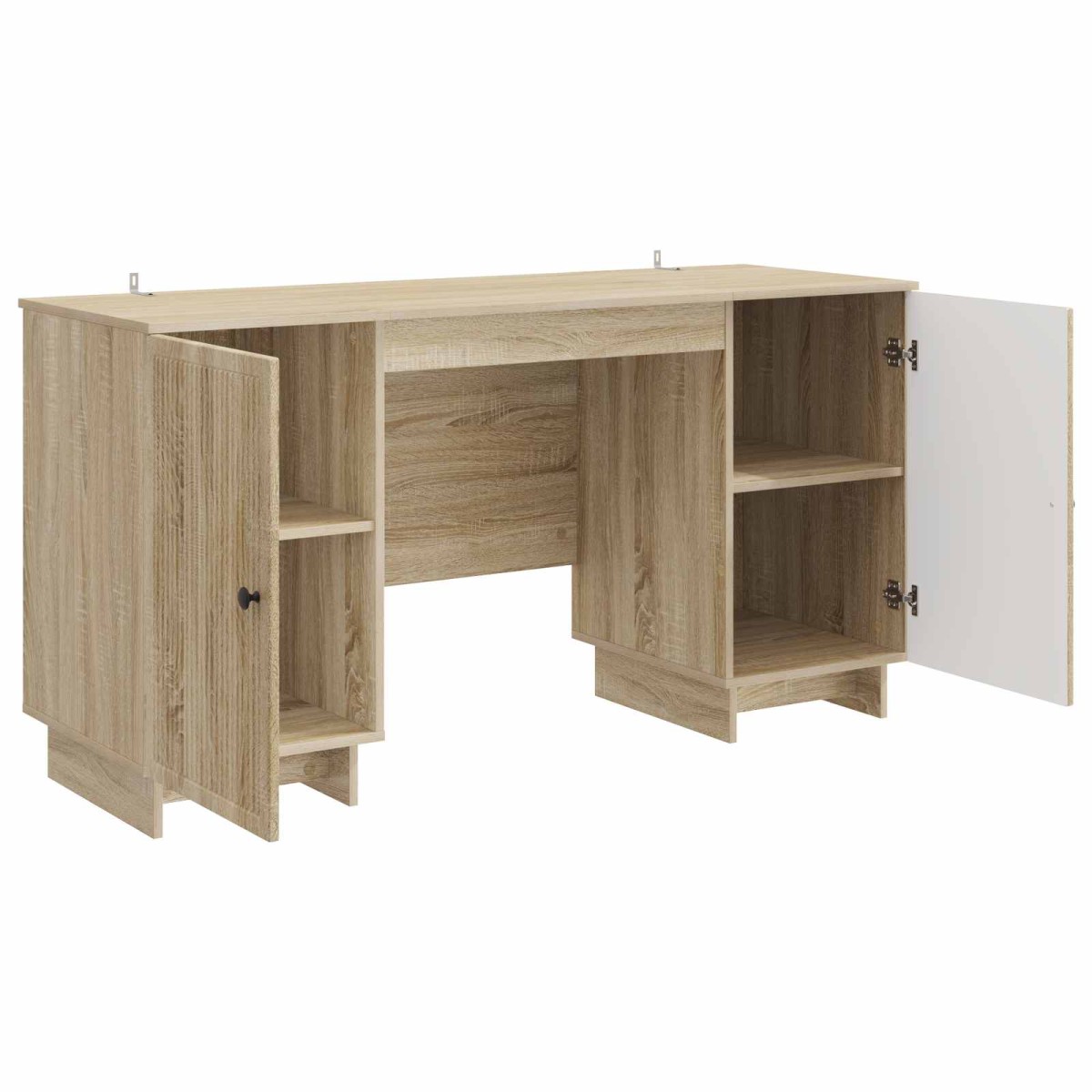 vidaXL Γραφείο Sonoma Δρυς Επεξεργασμένο Ξύλο 142,5 x 50 x 75 εκ.